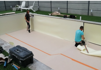 Préparation du bassin pour la pose du liner