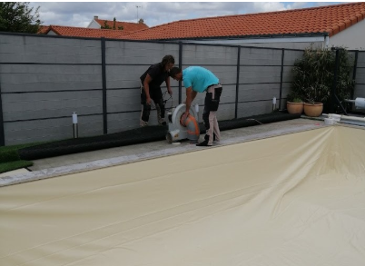 Mise en place du liner à Cholet